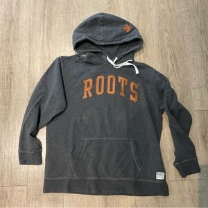 Roots womens Charcoal and Orange Hoodie